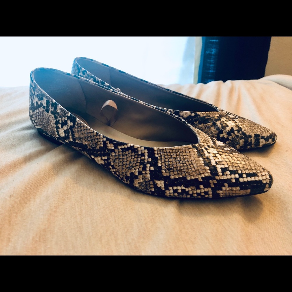 Snake Skin print flats
